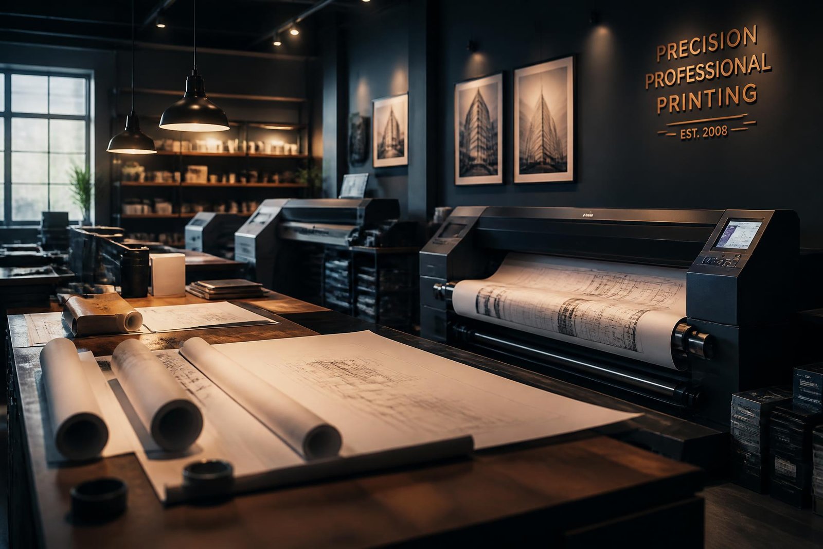 Copy Corner printing studio interior